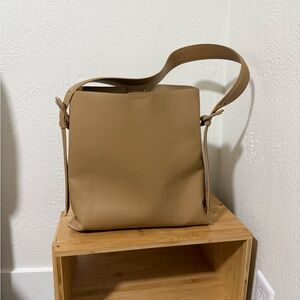 Antik Kraft Beige Leather Tote